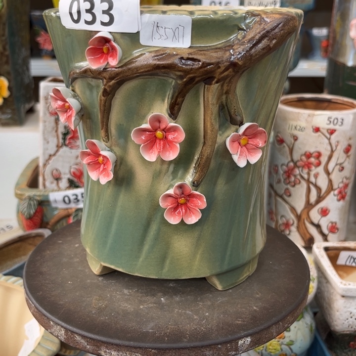 紫砂花盆粗陶材质多肉花盆