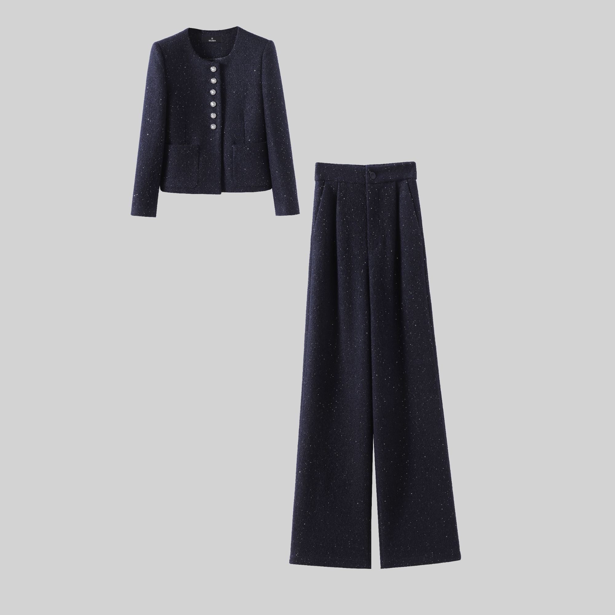 〈纪朵研〉1799原宿风阔腿裤长裤气质休闲风穿搭两件套