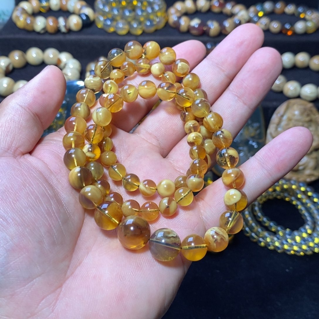 琥珀手链未镶嵌宋**！