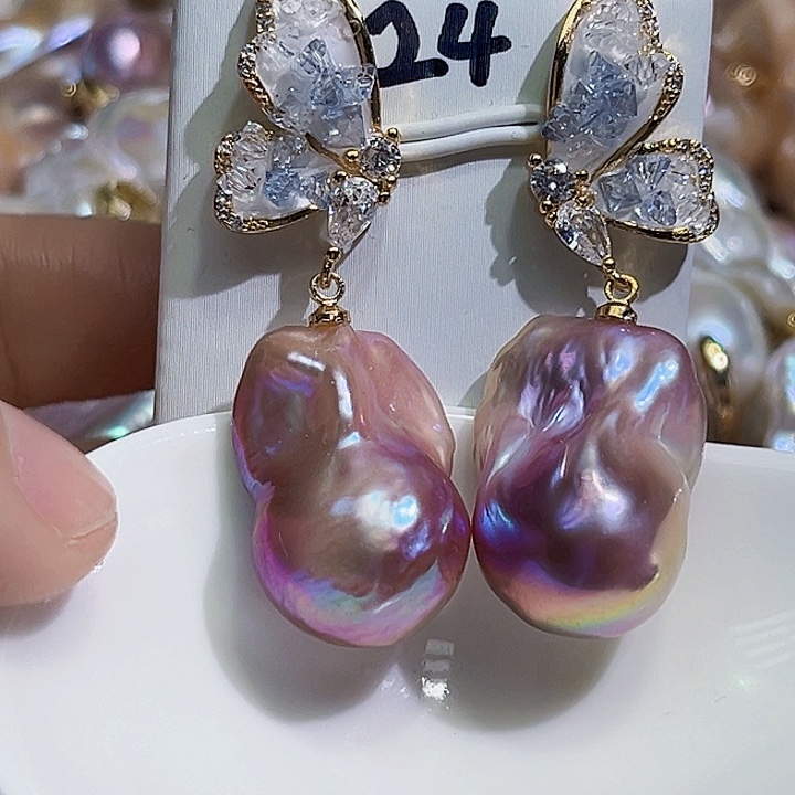 未镶嵌耳饰淡水珍珠