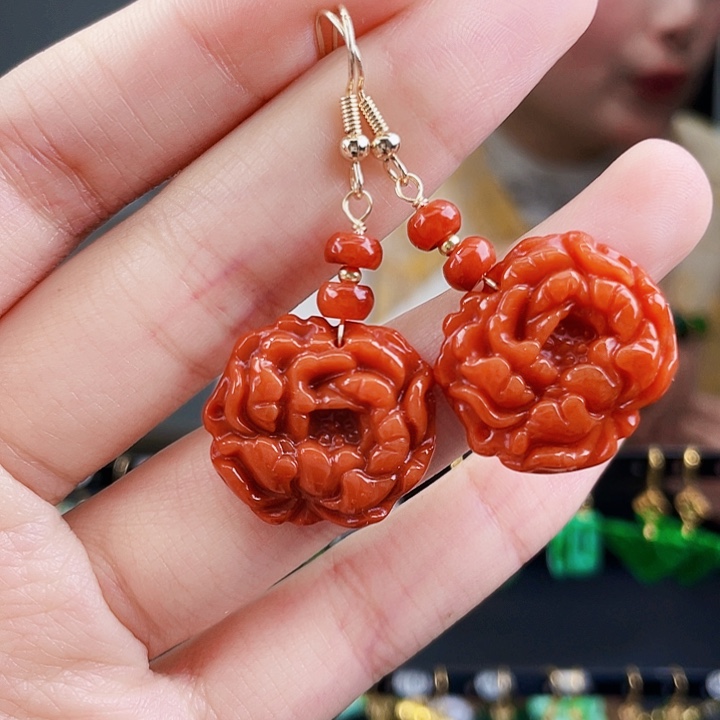 翡翠耳饰未镶嵌饰品