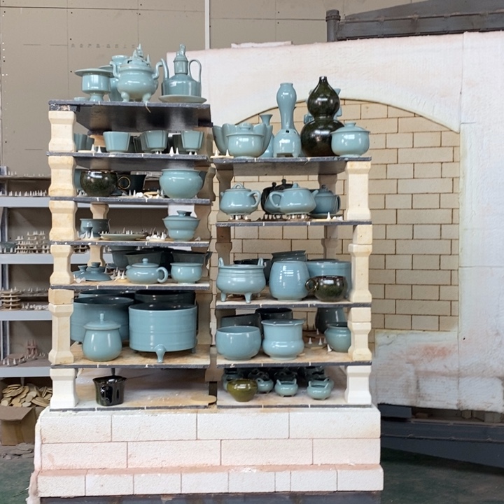 摆件抱朴汝瓷仿古微瑕