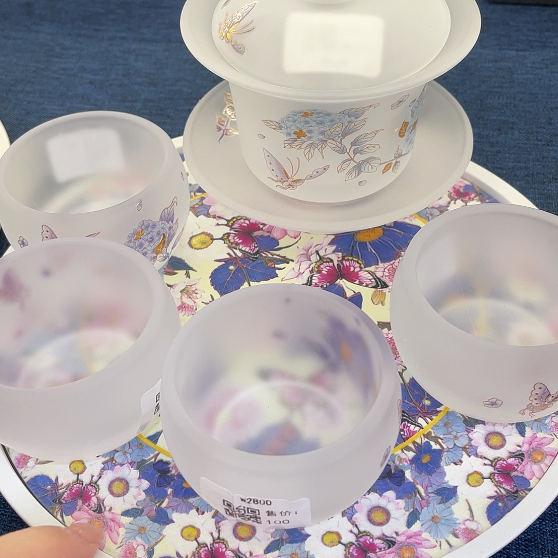 陶景德陶瓷盖碗茶具