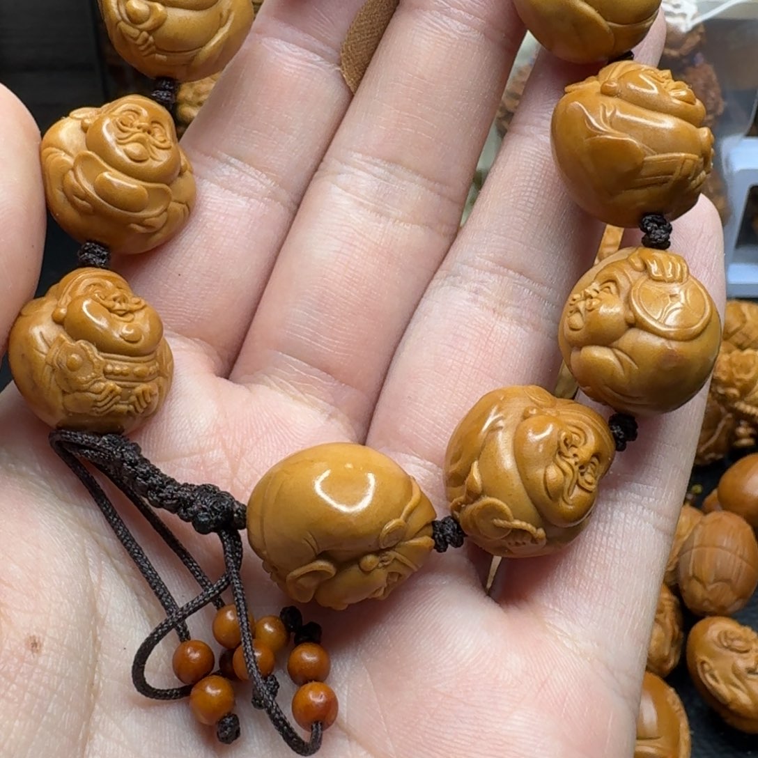手串/手链橄榄核尺寸20光背财神