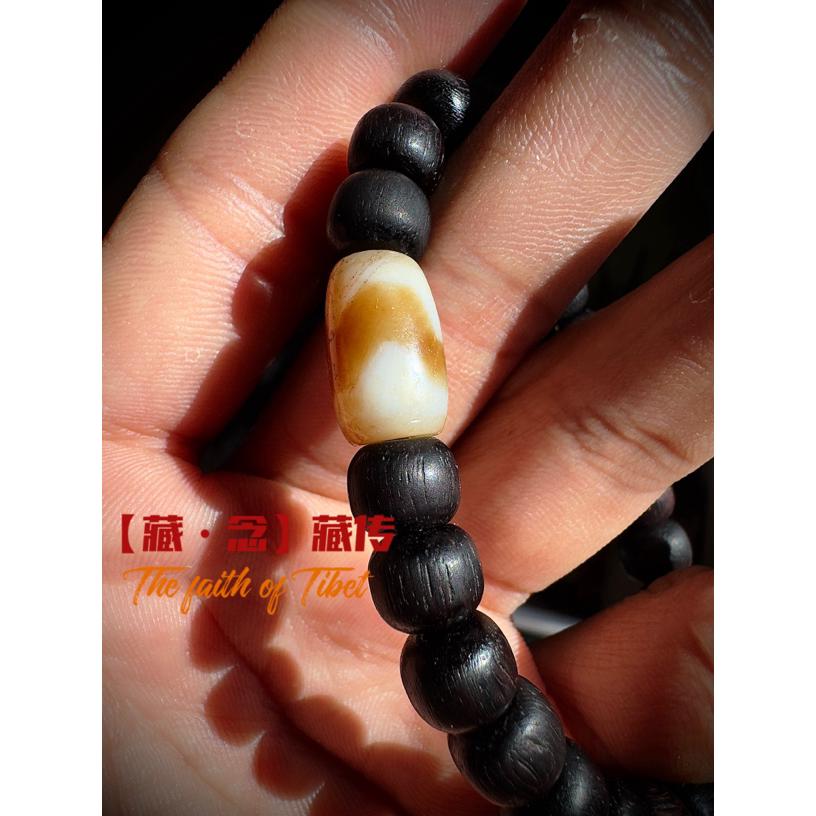 仿纯虎牙天珠 台珠（不含紫檀手串）