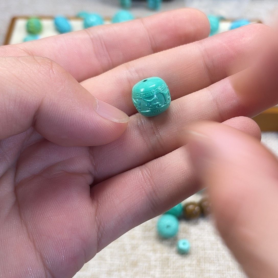 原生态湖北松配饰，直径11六字