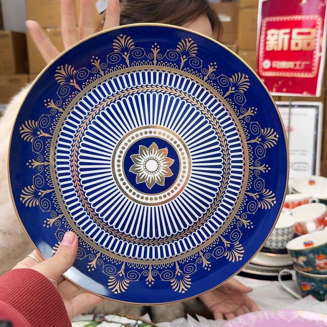 骨瓷高骨10.5英寸平盘27cm一个外贸骨瓷