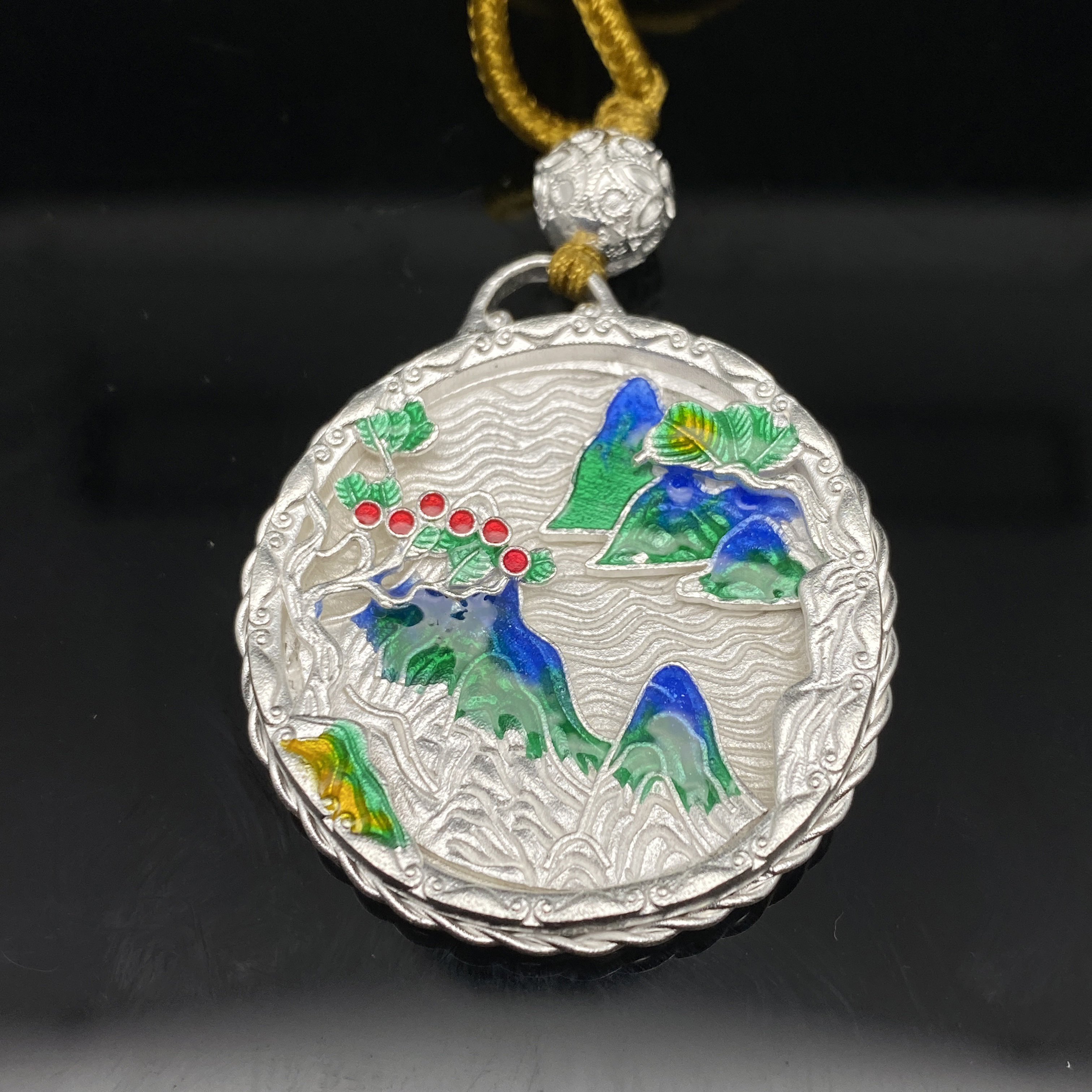 B0314GMD618景泰蓝项链