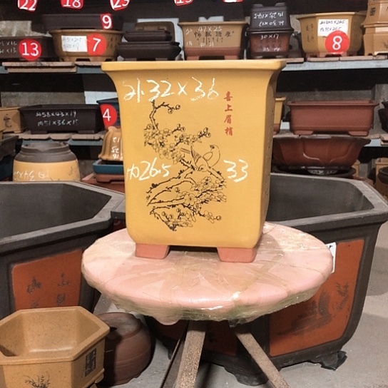 紫砂花盆包邮紫砂