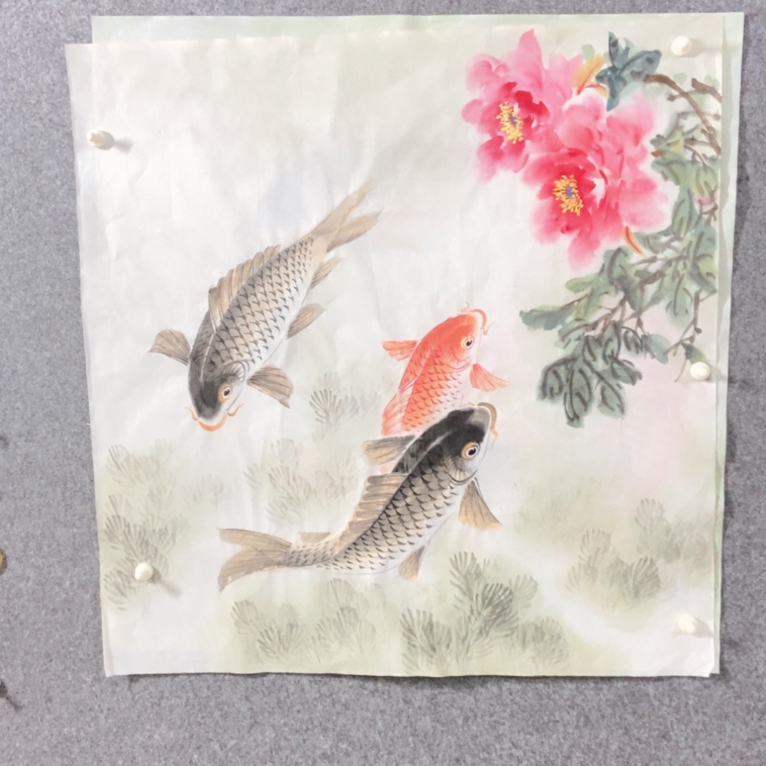 国画陈正保老师手绘国画