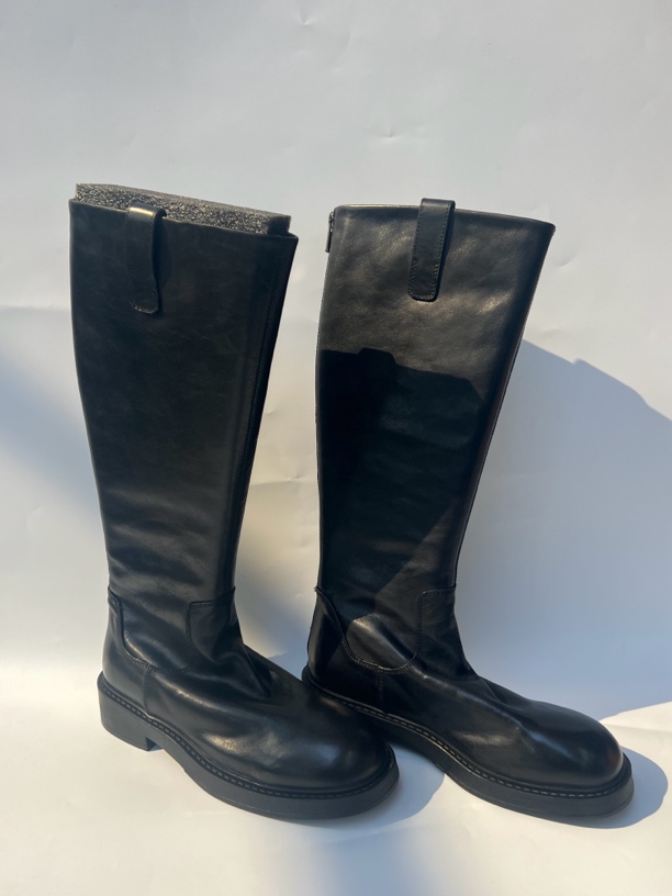 （全水洗系列）植鞣水洗手工骑士款显高长靴桶高38