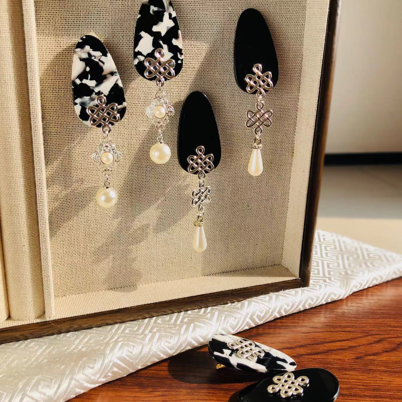 慕崡（一对）民族风鸭嘴夹发夹头饰一字夹网红可爱饰品配饰百搭古风