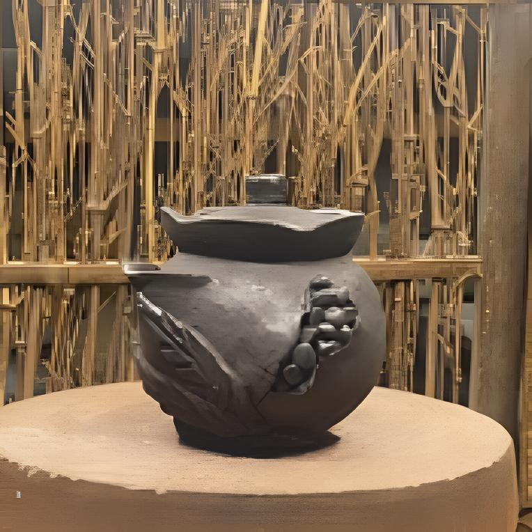 柴烧铁陶泥石榴宝瓶壶，两次复烧可养出彩，110毫升纯手工