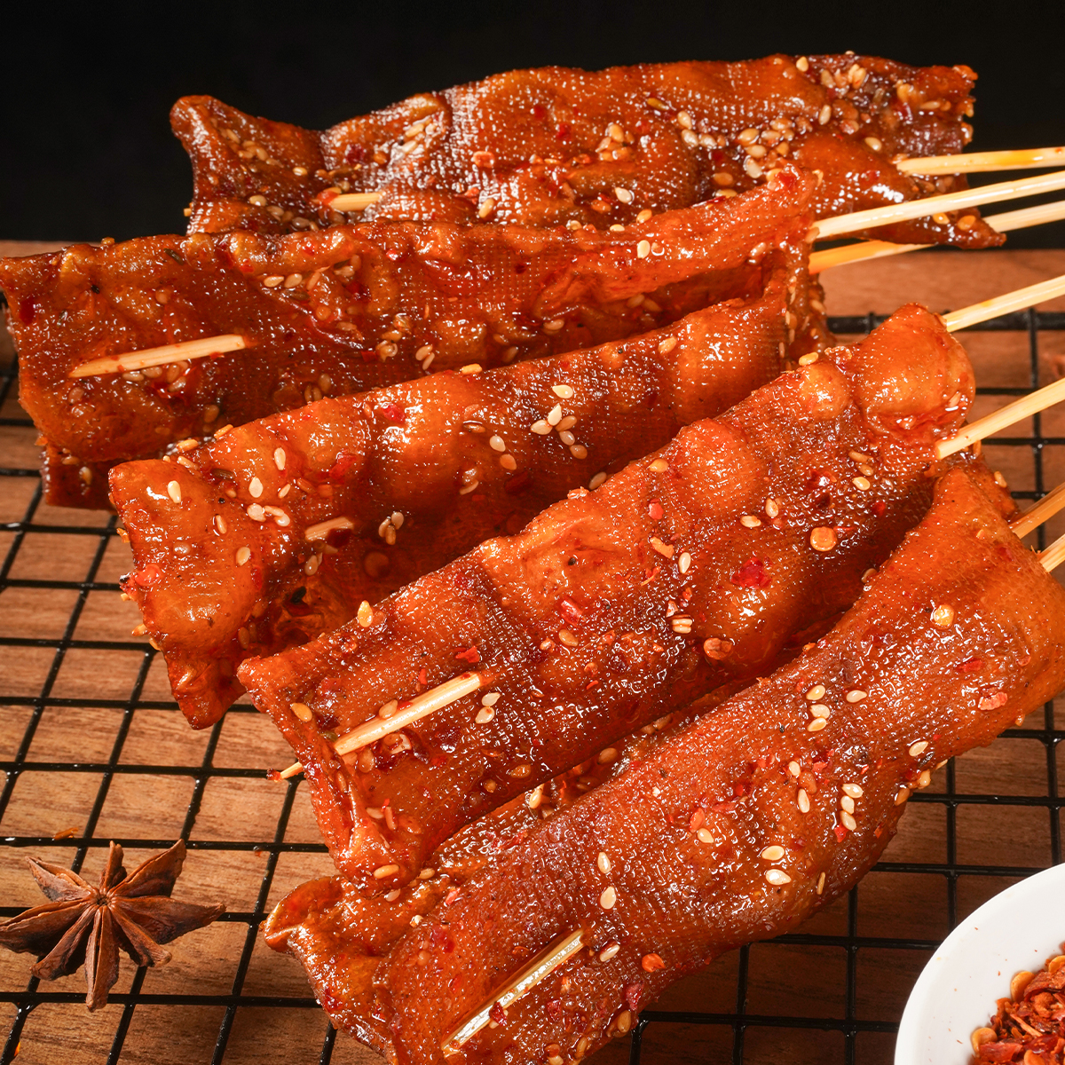 湖南特产平江虎纹泡泡干香辣爆辣豆干网红辣条麻辣小零食起泡豆干