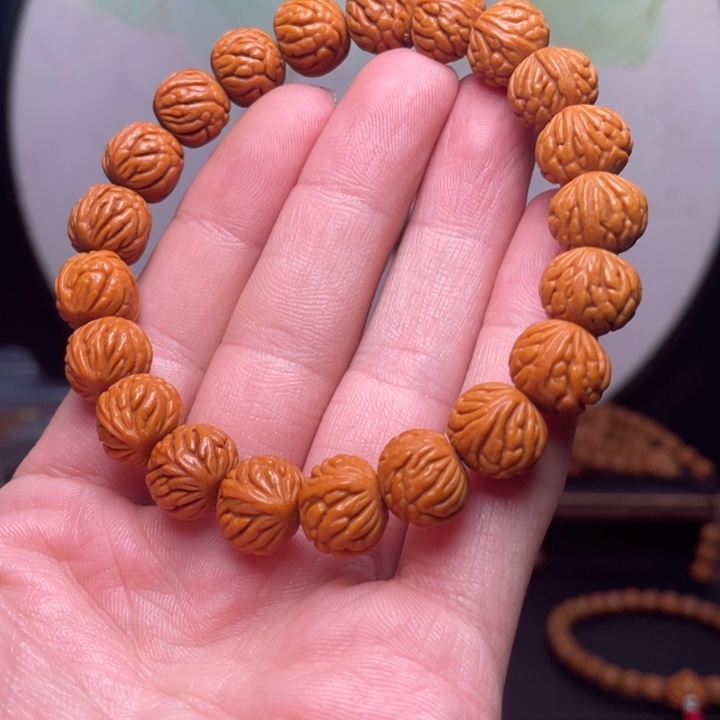 手串桃核12暴龙火焰