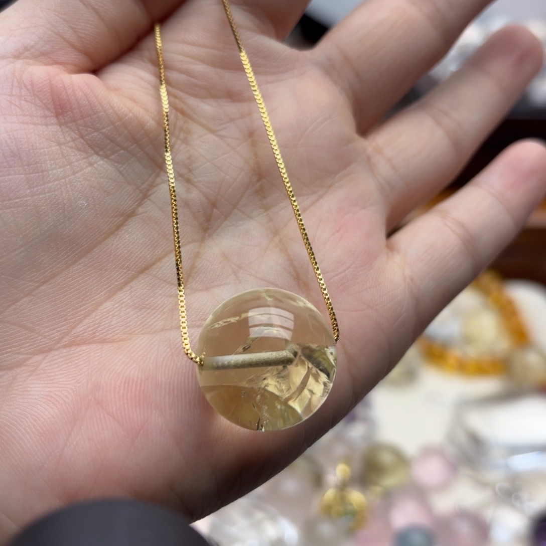 未镶嵌手链水晶黄阿塞