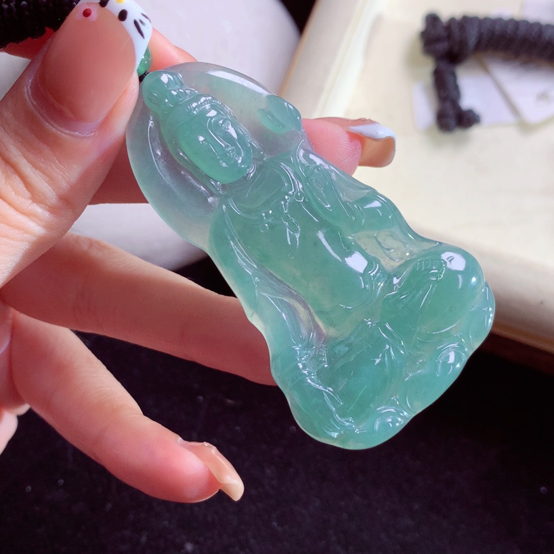 翡翠未镶嵌颈饰天然