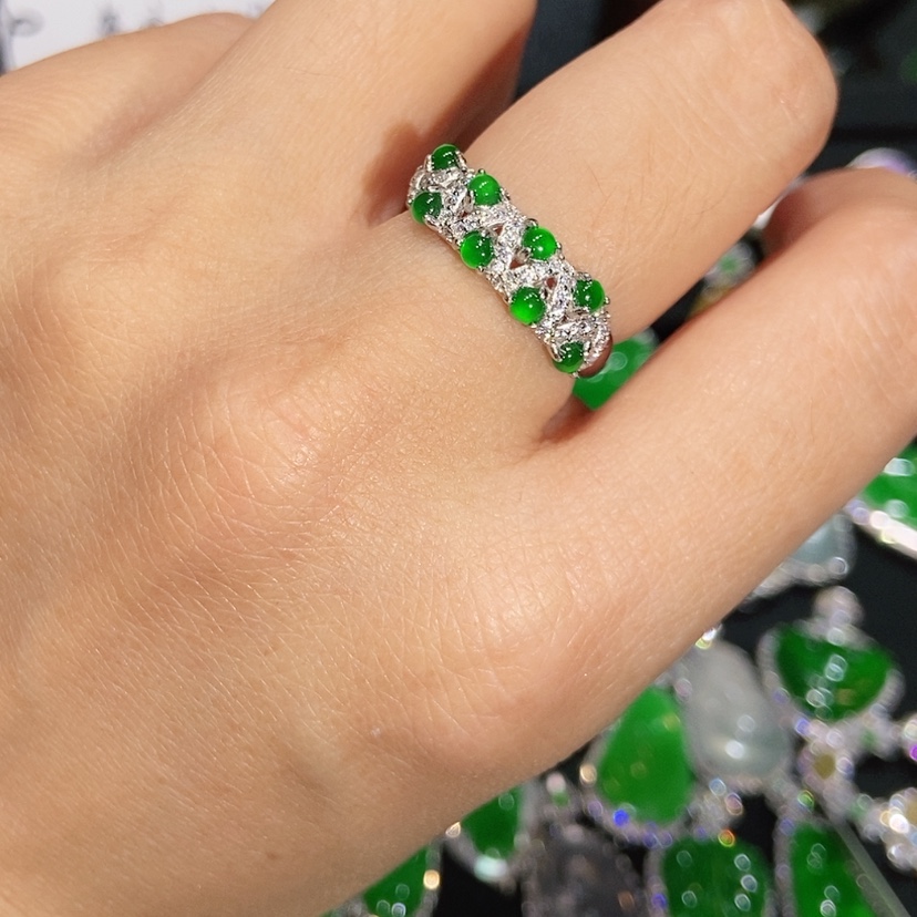 【闪购商品】翡翠戒指未镶嵌天然翡翠