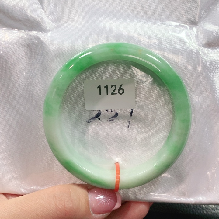 翡翠手镯未镶嵌天然翡翠手镯54