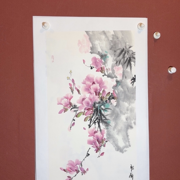 国画听兰老师花鸟