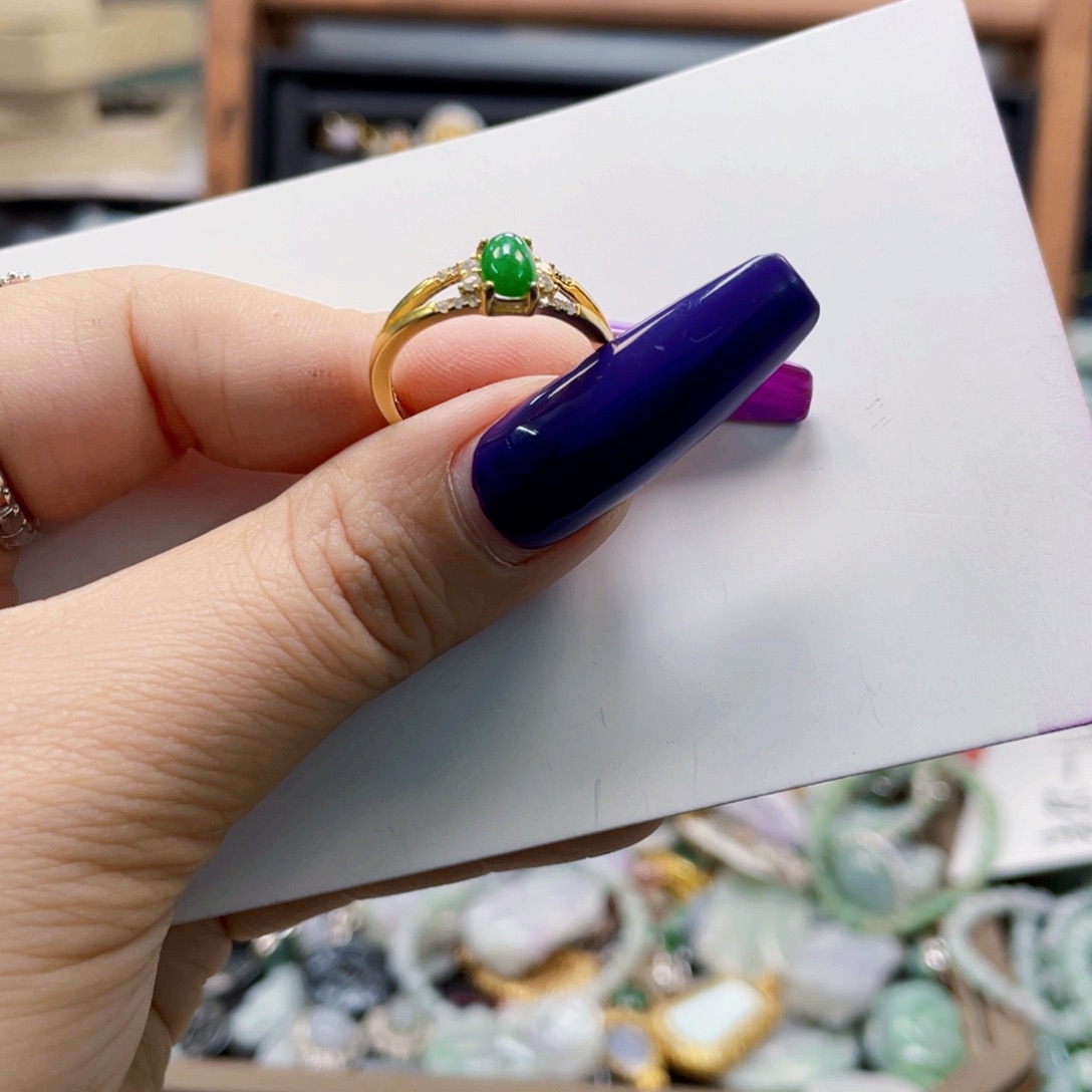 翡翠未镶嵌戒指天然翡翠Ａ货