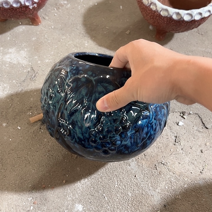 紫砂花盆花盆花盆