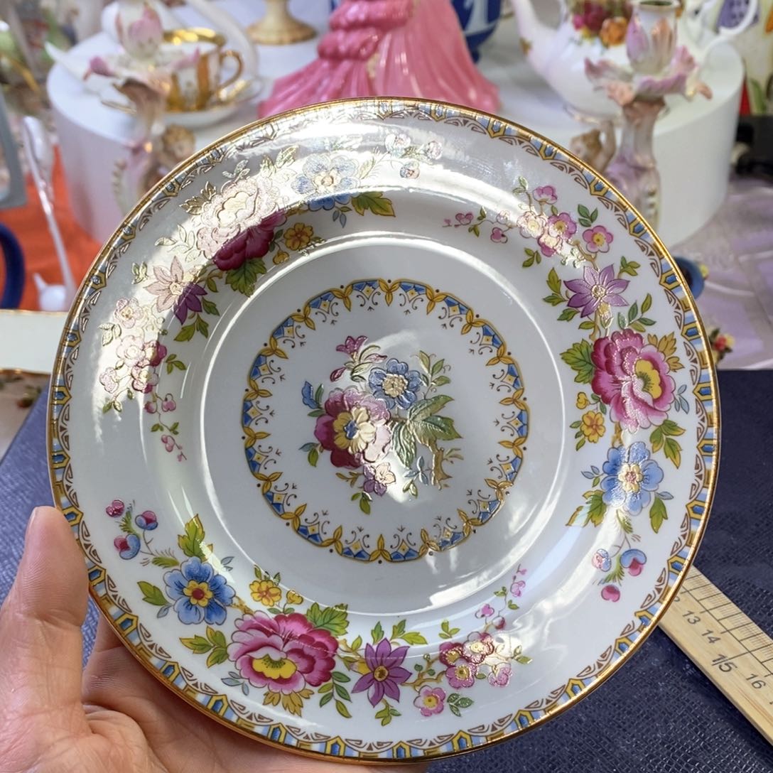 中古欧瓷咖啡杯水晶杯