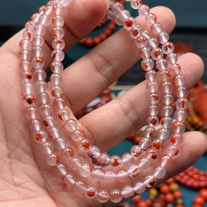 南红玛瑙手链合金