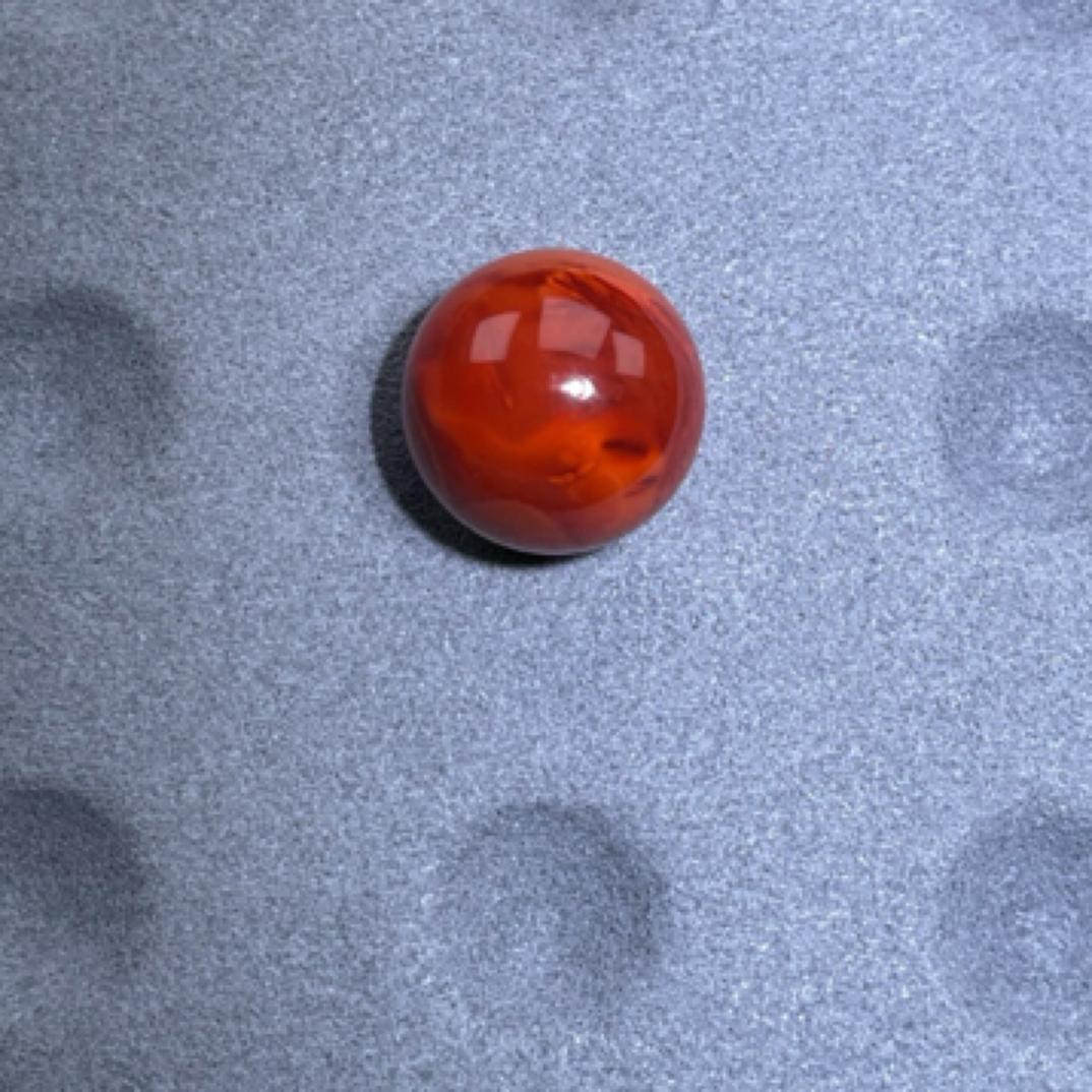 天然川料瓦西南红火焰圆珠14.7MM