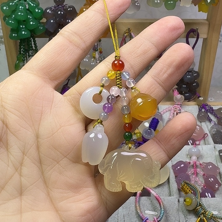手机挂件，彩色款小福象
