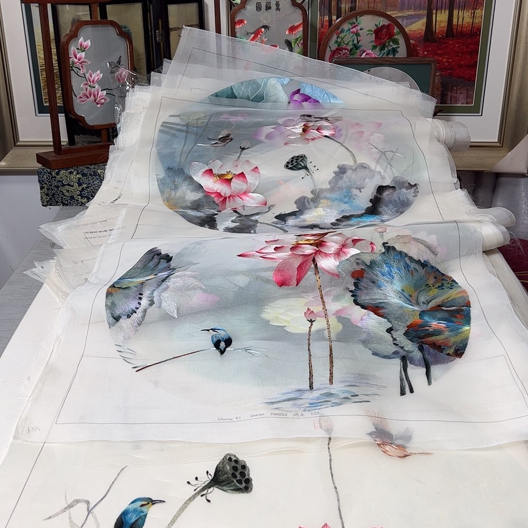 幸****刺绣纯手工刺绣画