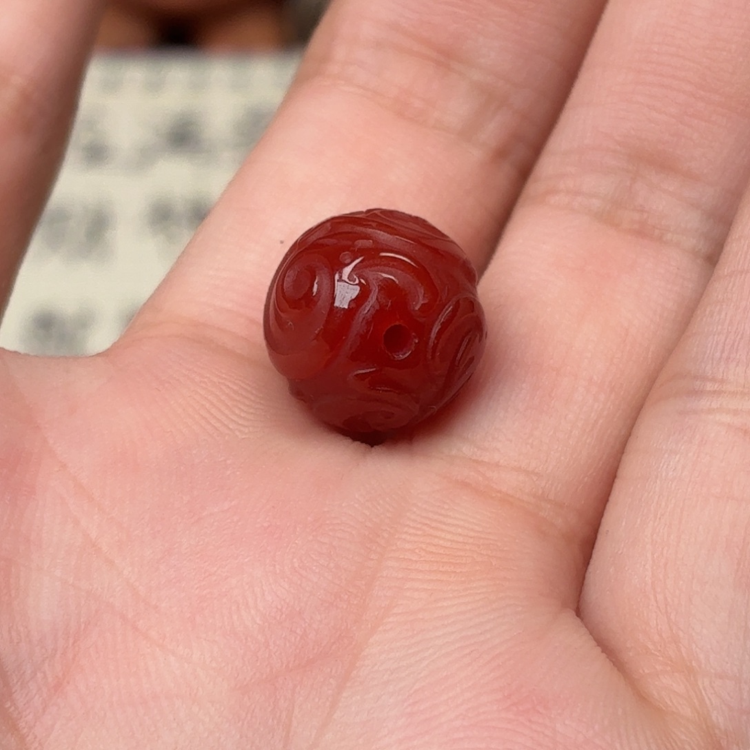 玛瑙/玉髓未镶嵌配饰圆珠13mm