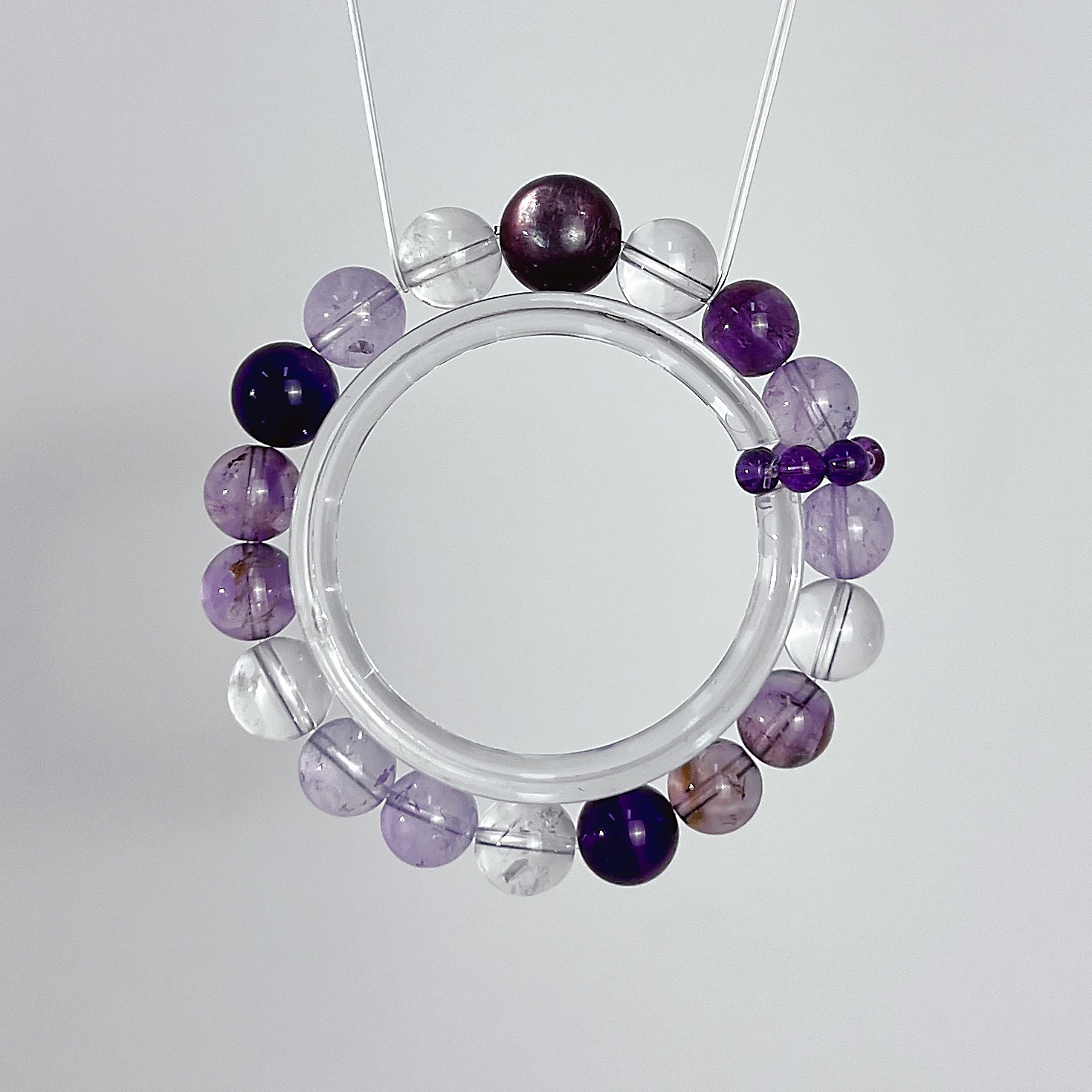 【紫运宏图】学业事业加成玻利维亚紫➕乌拉圭紫➕紫云母天然水晶手串