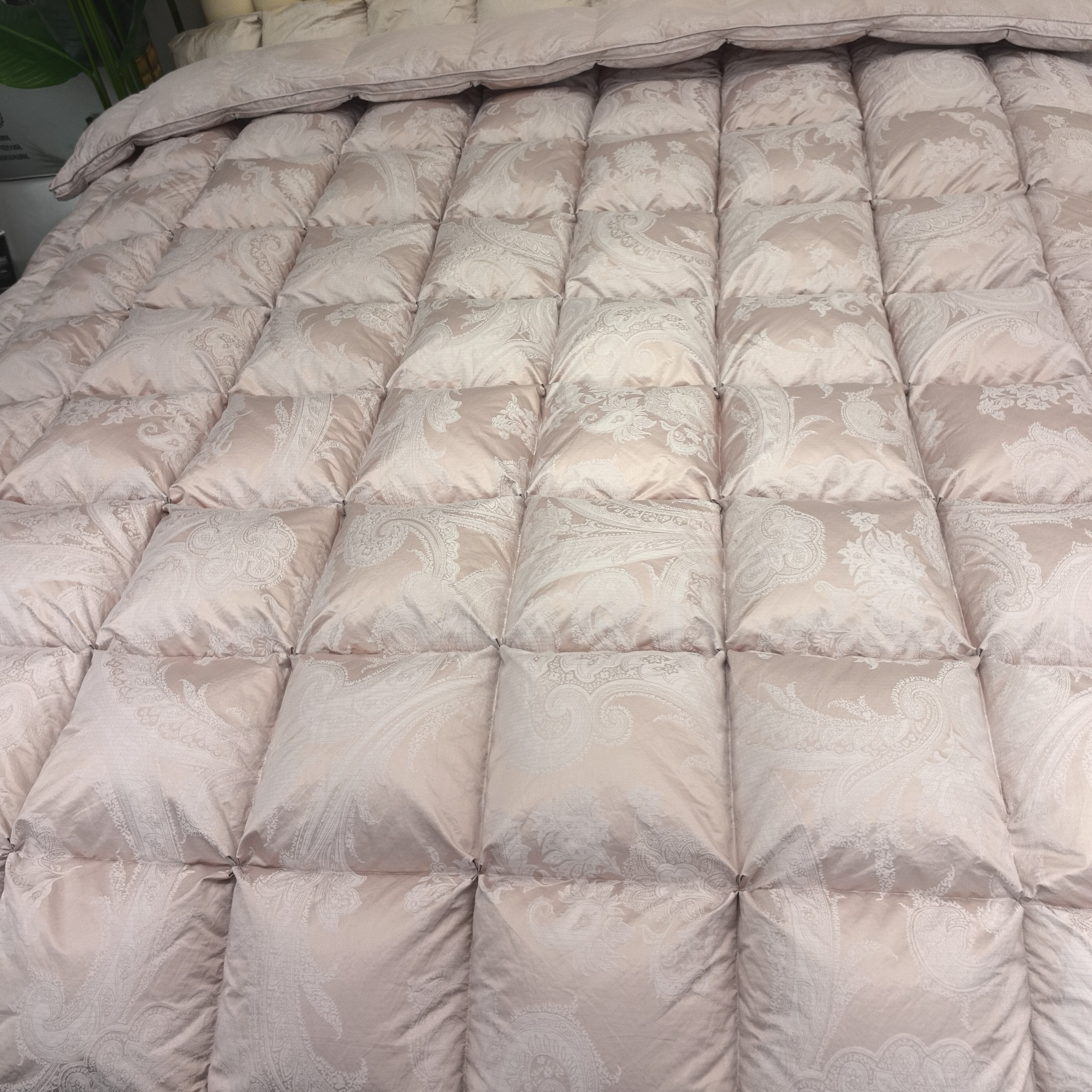 【金银丝】99高端大朵加厚白鹅绒被羽绒被冬被立体静音高档婚庆被