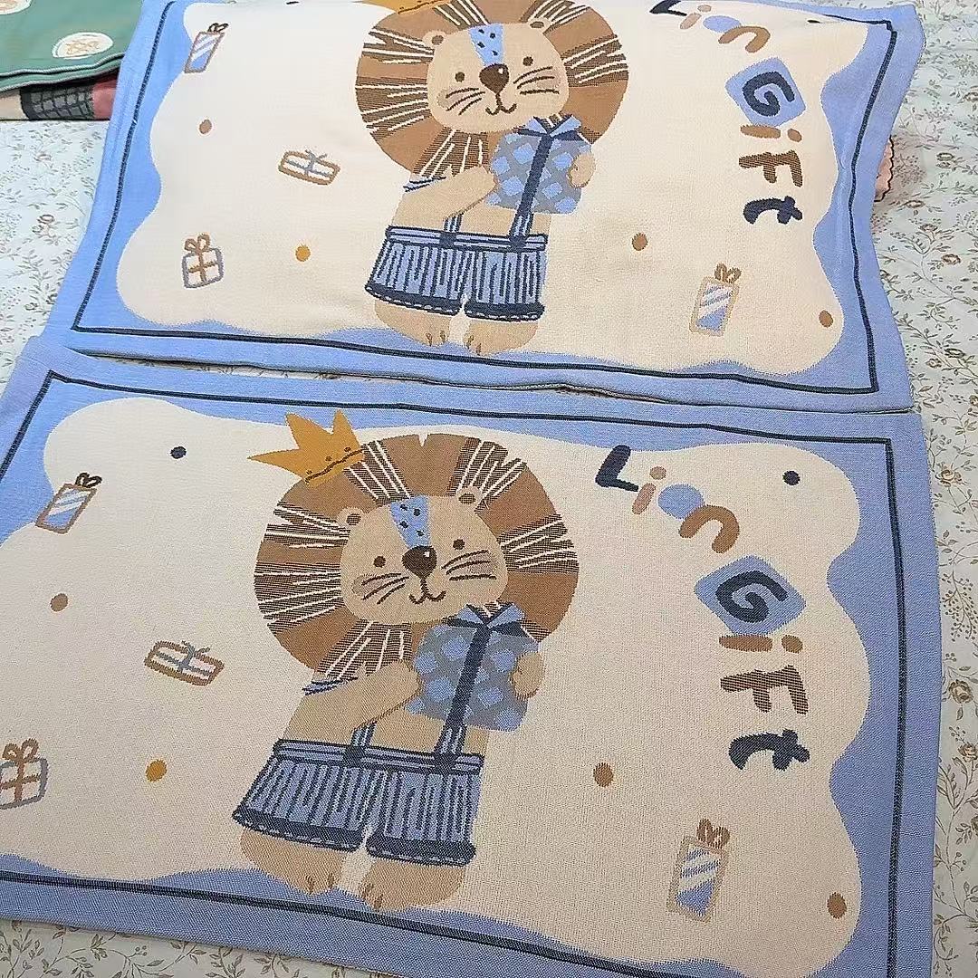 小尺寸纱布枕巾枕套二合一 40*60