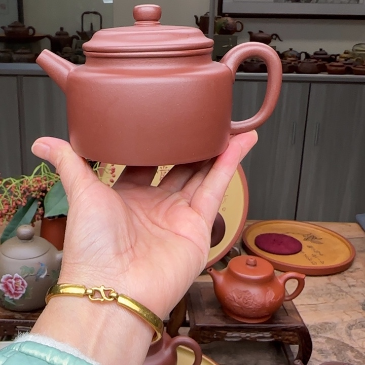 紫砂茶壶老料清水泥全手工制作