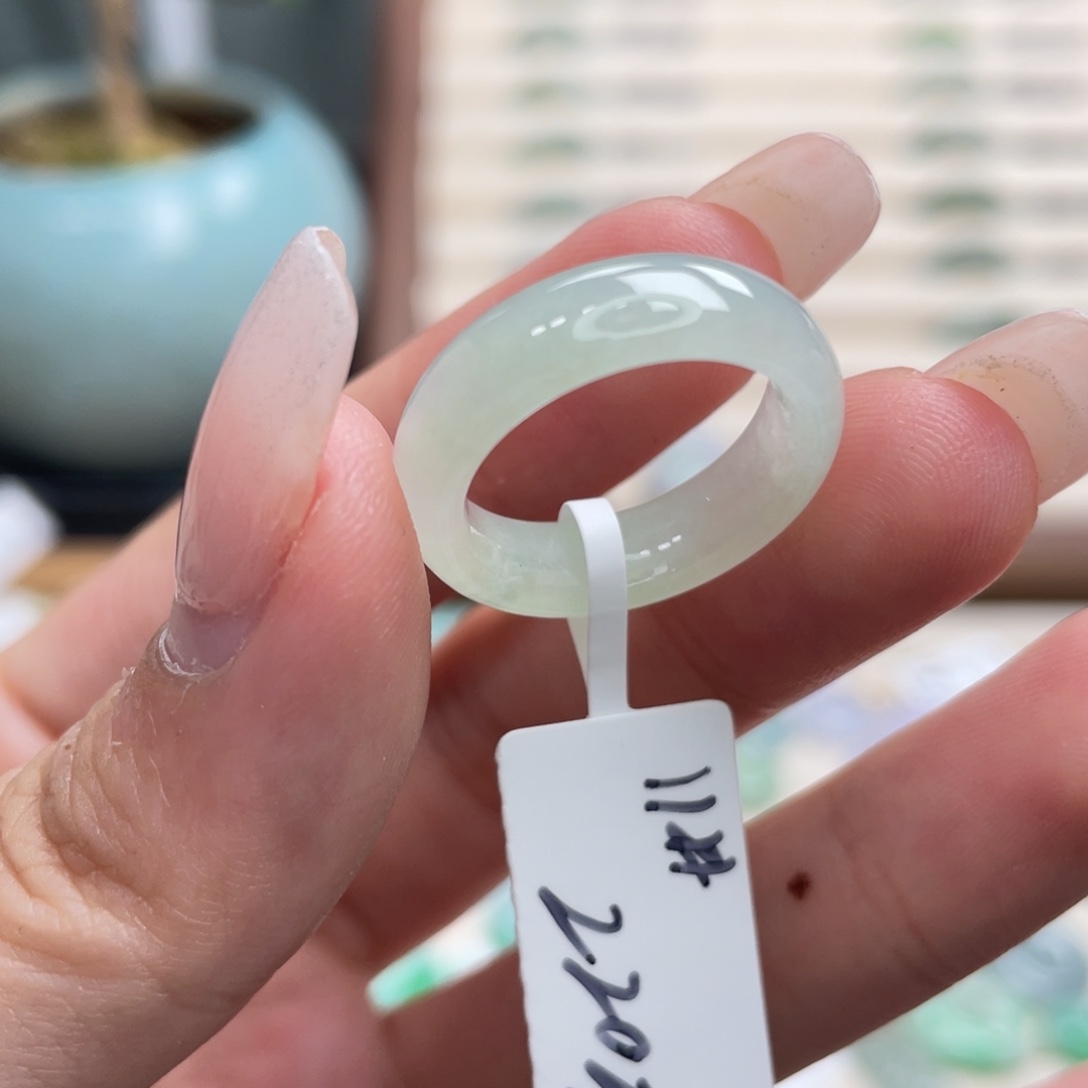 翡翠未镶嵌戒圈a13港圈11青提葡萄