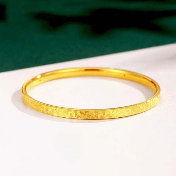 SZ-032  孟加拉赤金999古法传承碎冰冰手镯