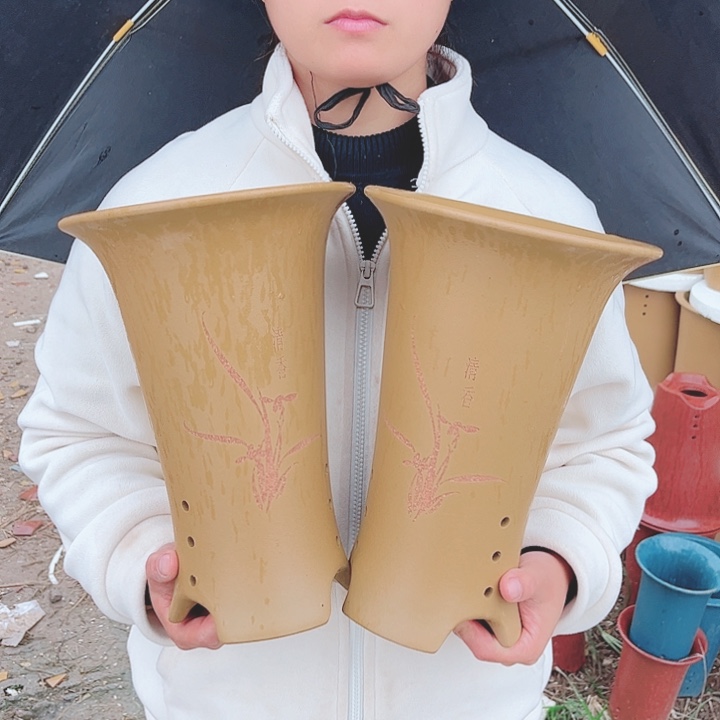 紫砂花盆宜兴紫砂精品花盆 