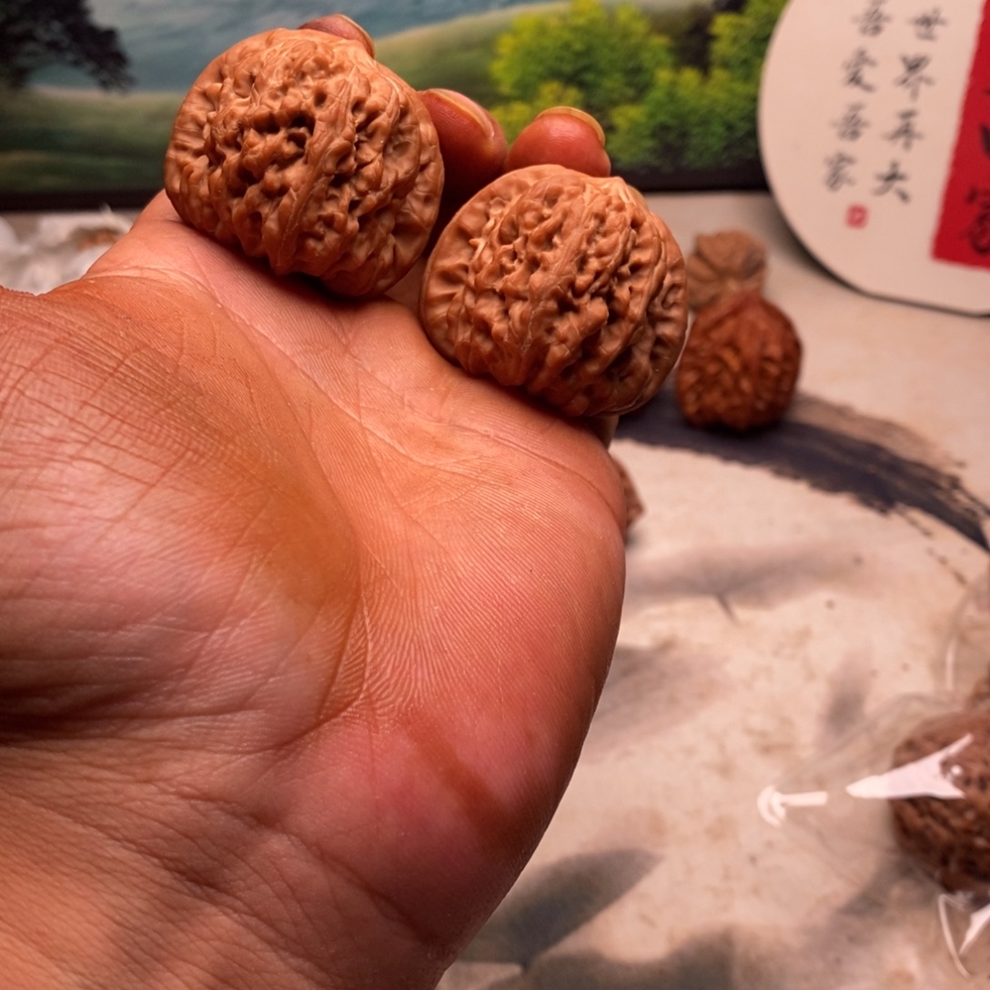 吊坠文玩核桃41全品平谷凹底