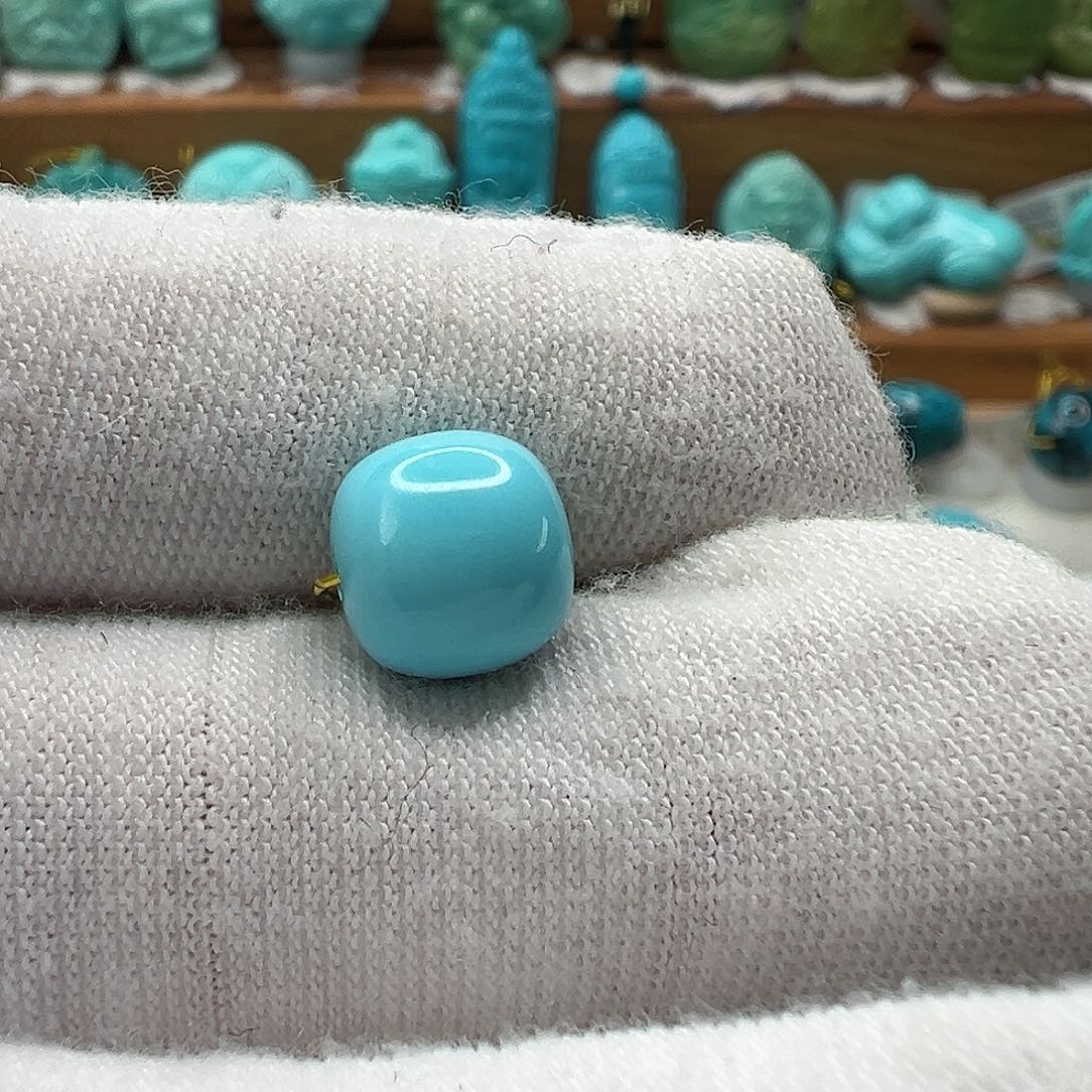 绿松石老型珠 未镶嵌