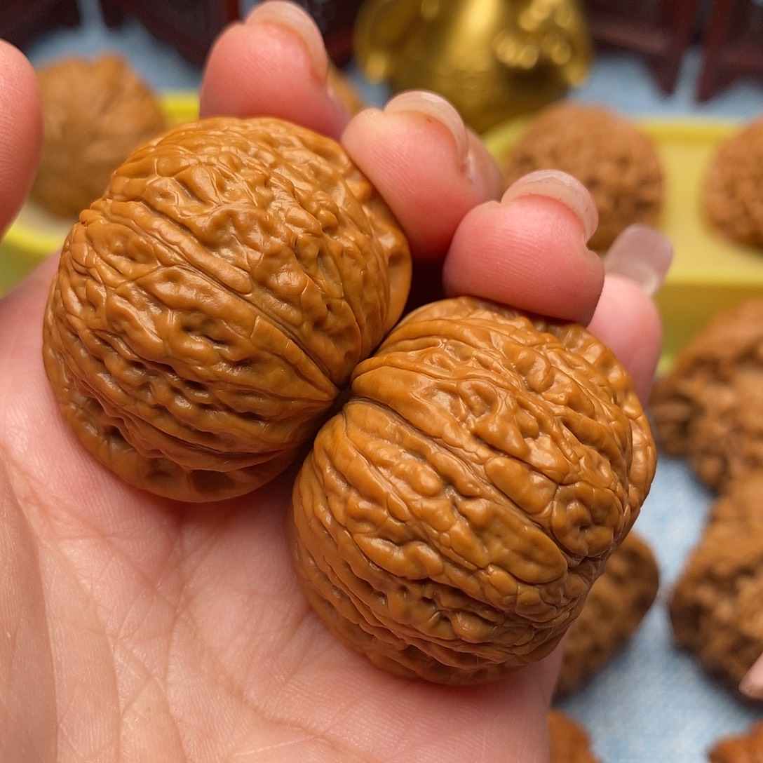 文玩核桃把件37.8全品绝配铁锤