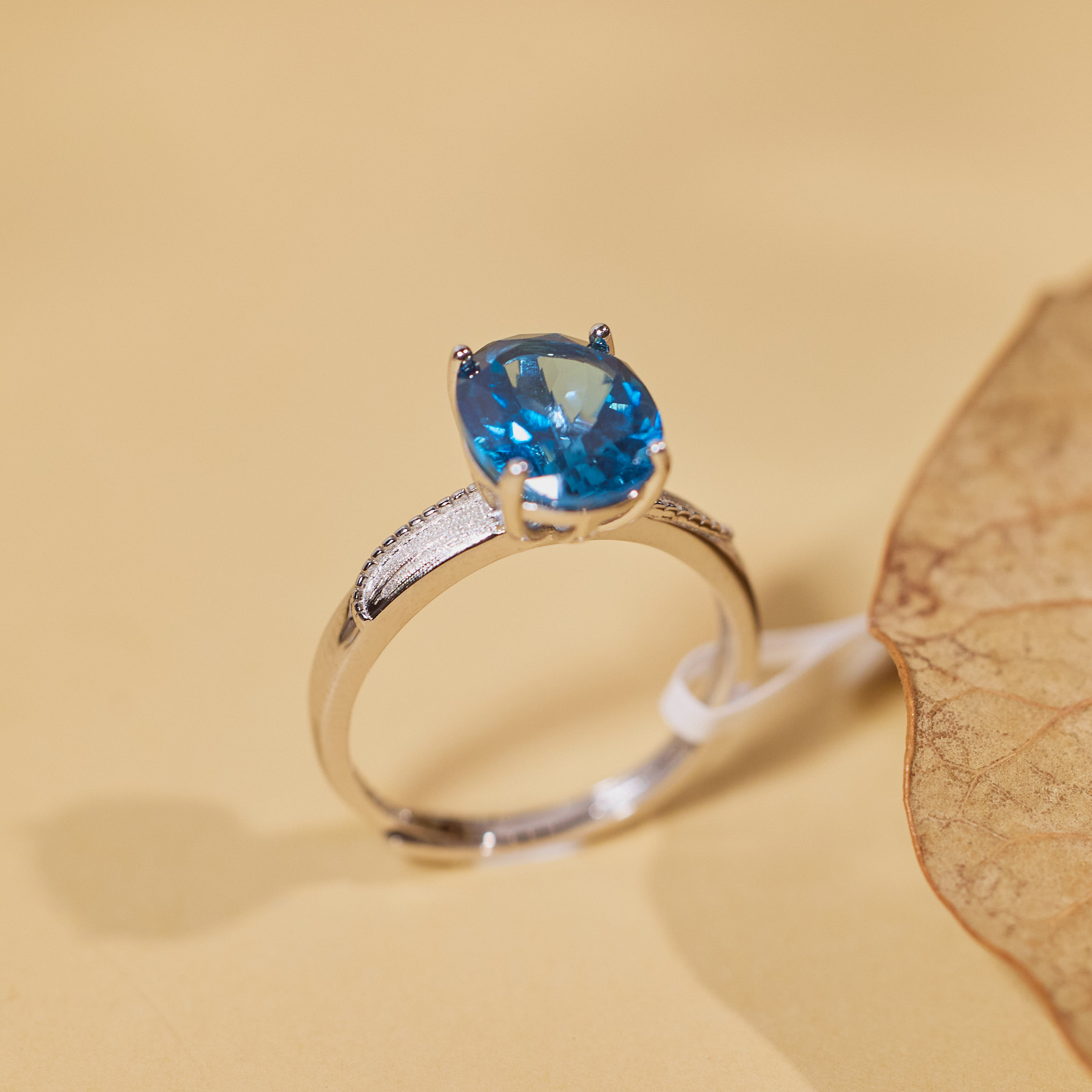 【歪歪】*托帕石戒指*925镶嵌N4900