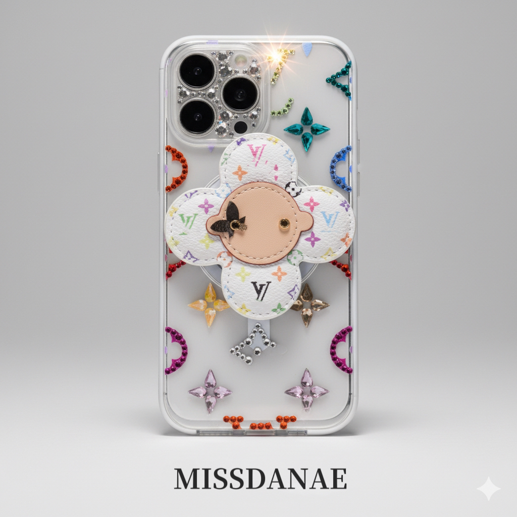 【白三彩路易-套啤磁吸钻壳】适用于苹果17pm161514手机壳