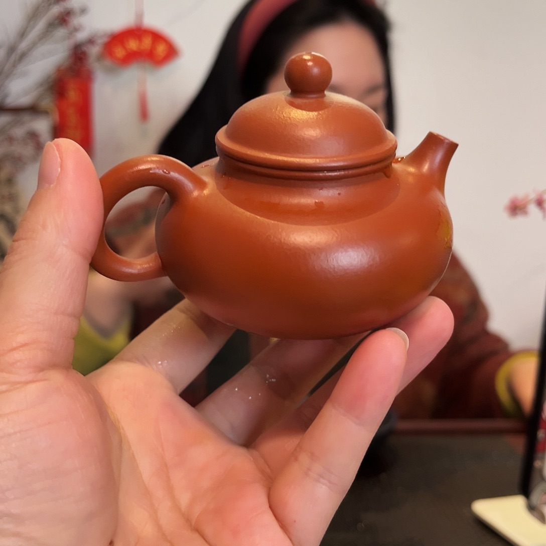 紫砂壶朱泥容天壶