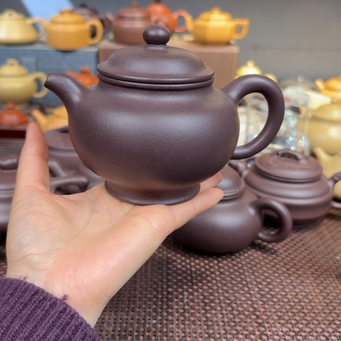 紫泥茶壶天青400毫升左右
