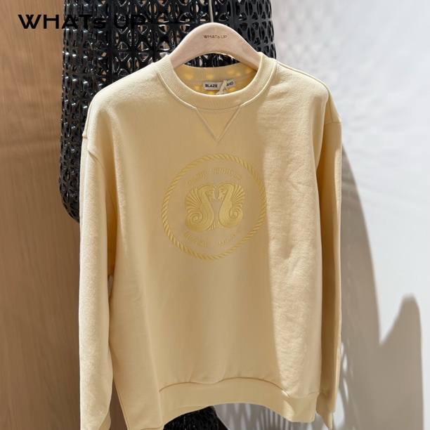 Blaze Milano 25FW 设计师品牌 圆领卫衣 WHATsUP