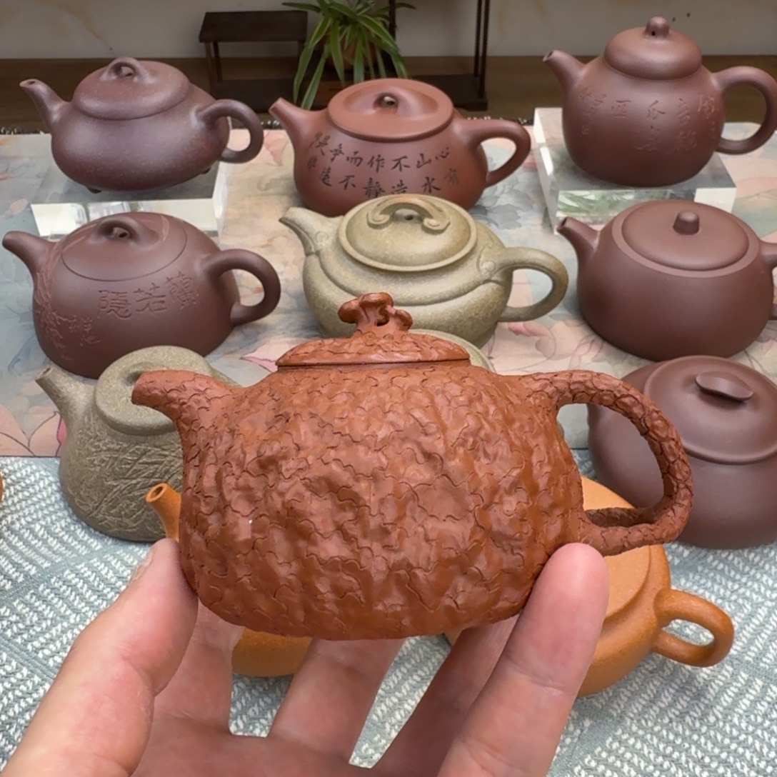 胡***哥茶壶紫砂小红泥 供春 190cc 半手工