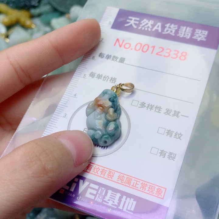 翡翠未镶嵌吊坠(不含链)