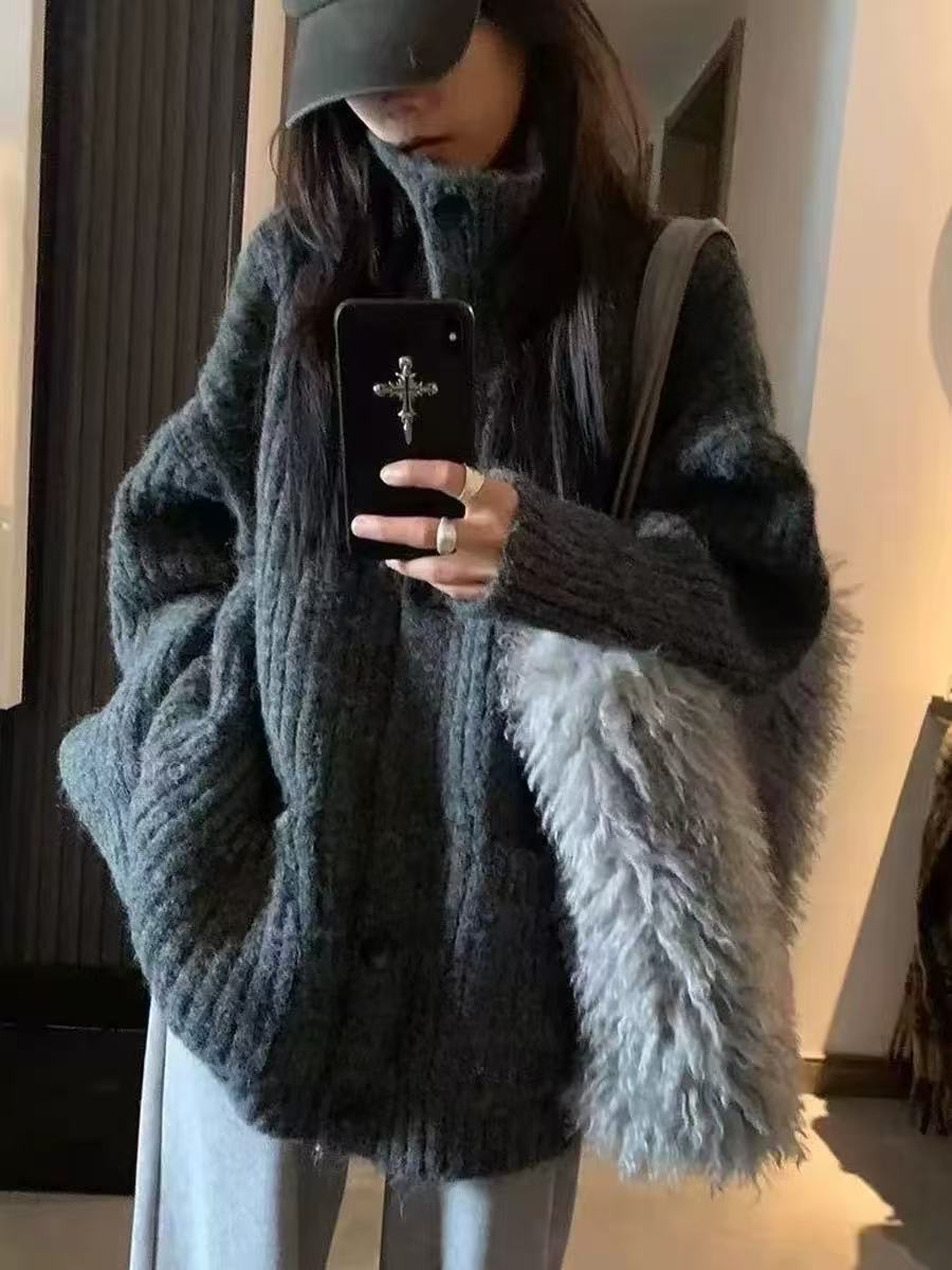 【可乐优选】韩系复古高领慵懒风毛衣